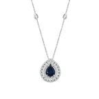 3.64 Karat Safir Pırlanta Kolye