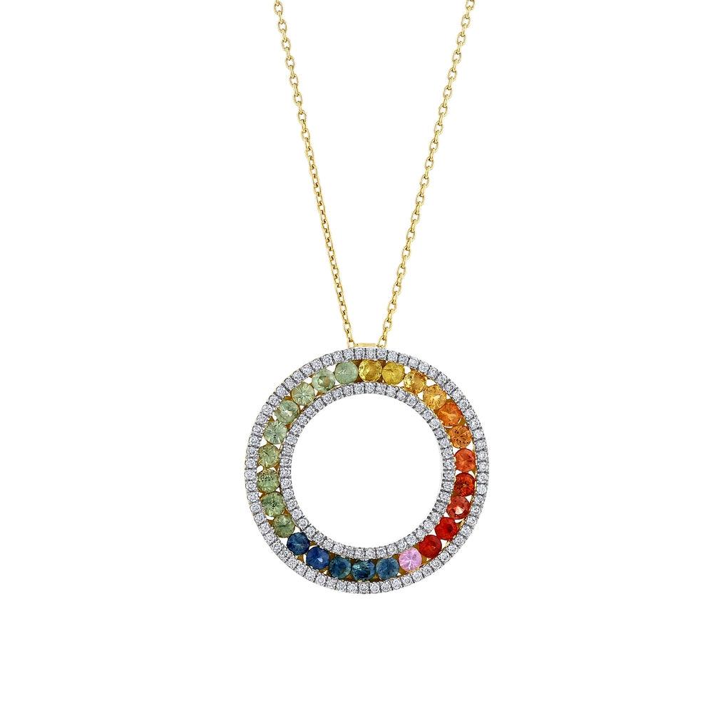 3.58 Karat Rainbow Pırlanta Kolye