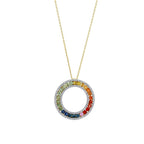 3.58 Karat Rainbow Pırlanta Kolye