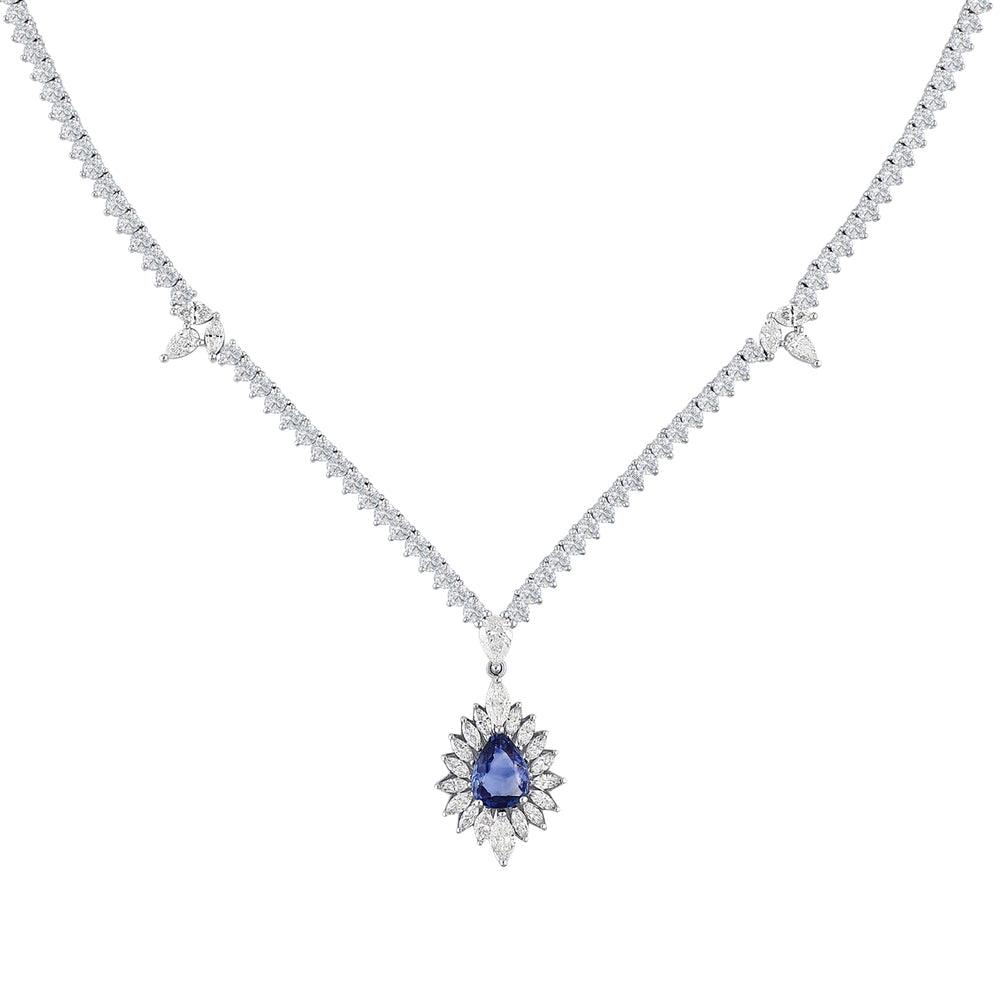 8.78 Karat Safir Pırlanta Gerdanlık