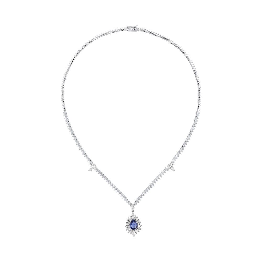 8.78 Karat Safir Pırlanta Gerdanlık