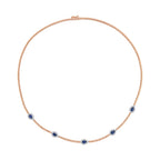 1.73 Karat Damla Safir Diamante Collana