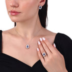 2.33 Karat Safir Pırlanta Kolye