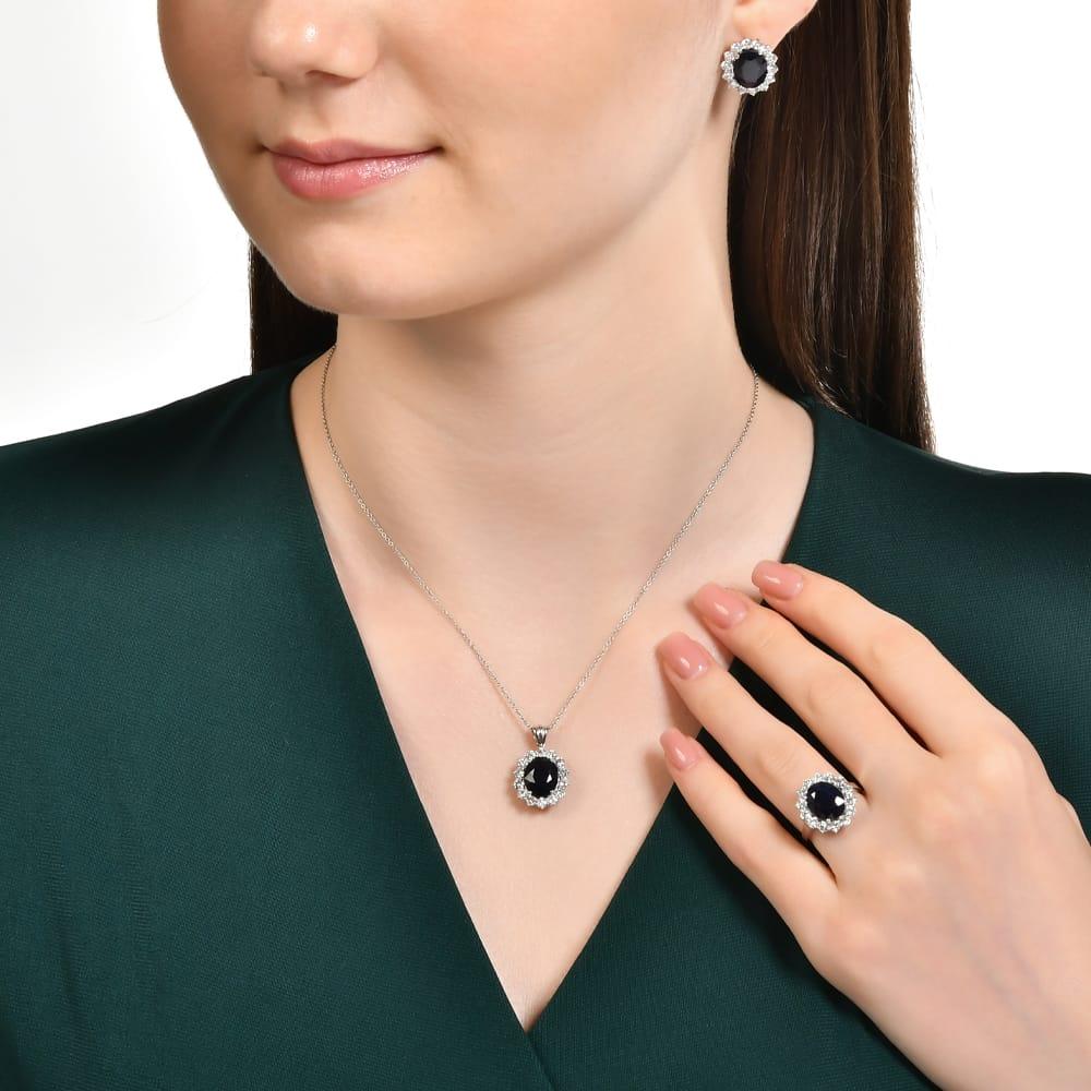 6.76 Karat Dahlia Safir Pırlanta Yüzük
