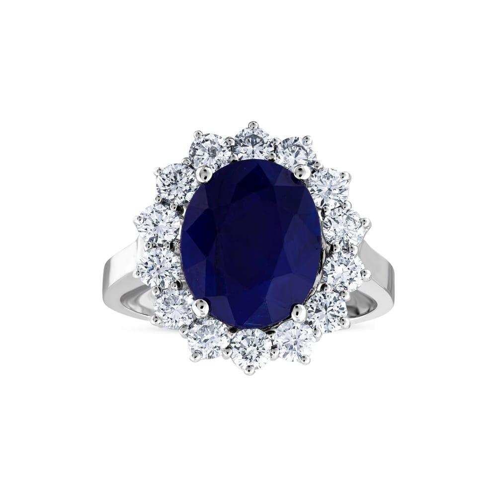 6.76 Karat Dahlia Safir Pırlanta Yüzük