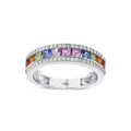 1.38 Karat Rainbow Yarımtur Diamante Anello