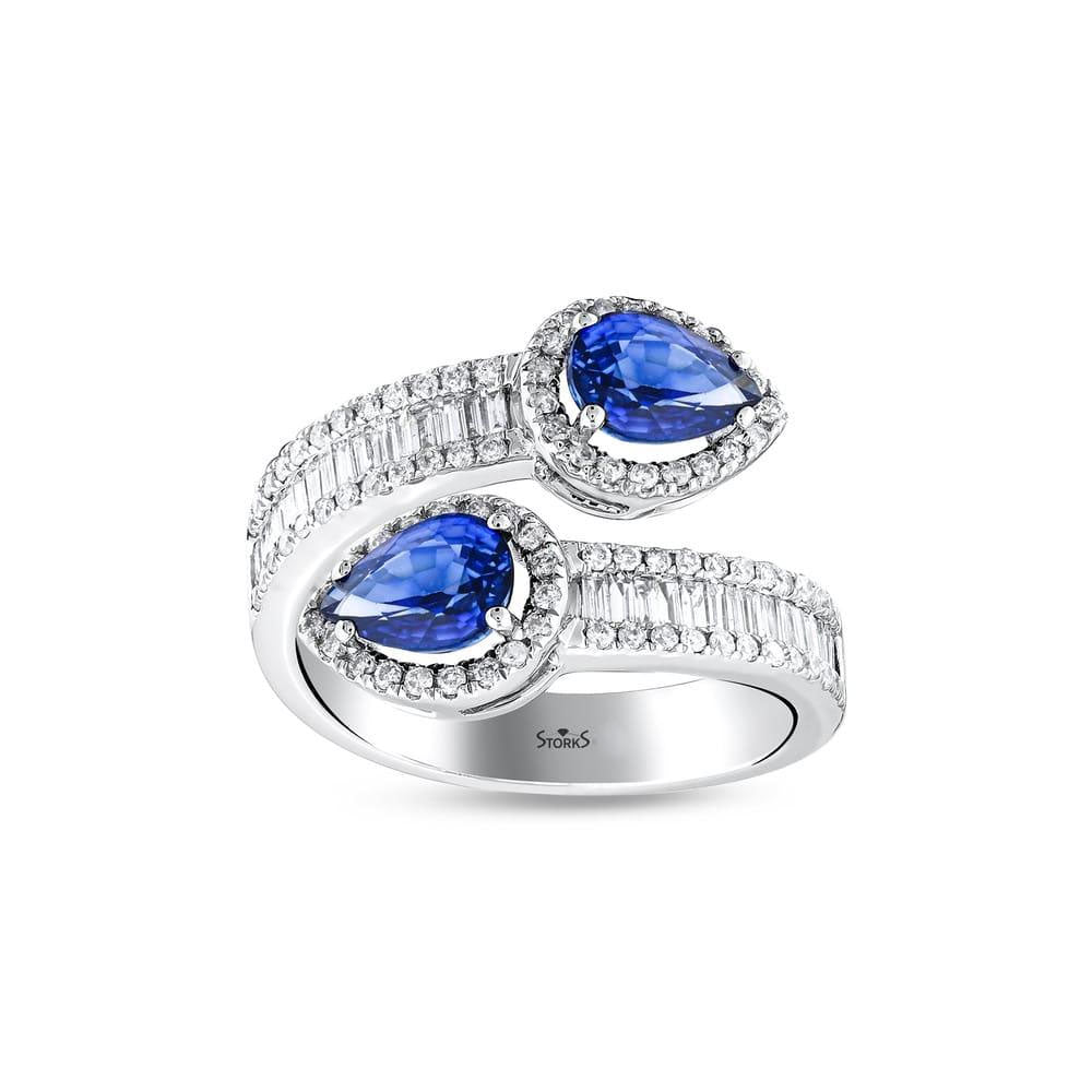 2.60 Karat Sloane Safir Pırlanta Yüzük