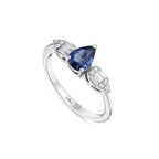 0.95 Karat Goccia Safir Pırlanta Yüzük