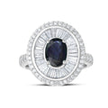 2.60 Karat Talia Safir Diamante Anello