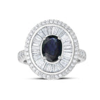 2.60 Karat Talia Safir Diamante Anello
