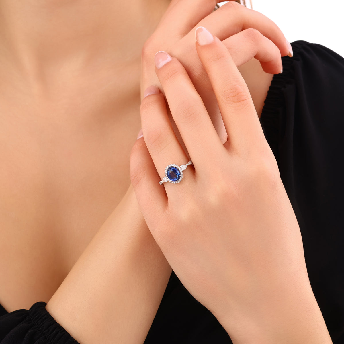 2.11 Karat Safir Pırlanta Yüzük