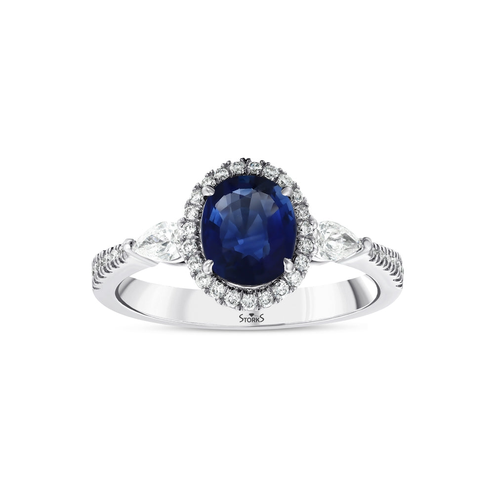 2.11 Karat Safir Pırlanta Yüzük