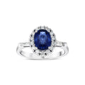 2.16 Karat Talia Safir Diamante Anello
