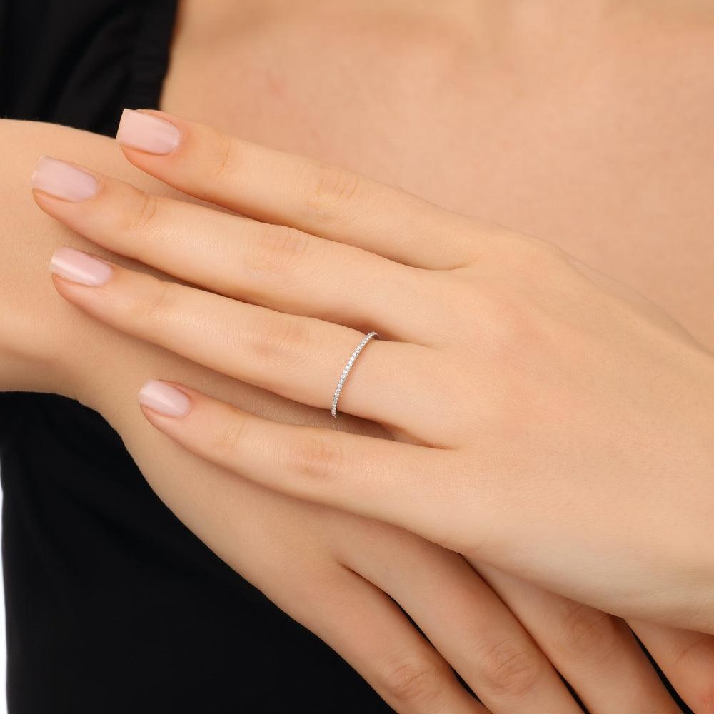 0.24 Karat Tudo Tamtur Diamante Anello