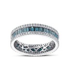 1.61 Karat Deep Blue Tamtur Baget Anello