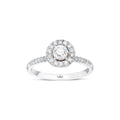 0.66 Karat Swan Diamante Anello
