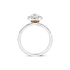 0.66 Karat Swan Diamante Anello