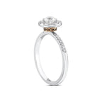 0.66 Karat Swan Diamante Anello