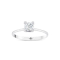0.30 Karat Tetra Solitario Diamante Anello