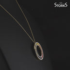 3.58 Karat Rainbow Koleksiyonu Safir ve Pırlantalı Gerdanlık