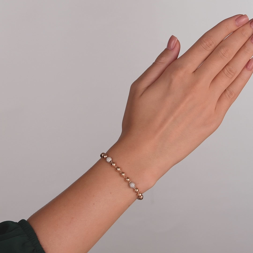 0.48 Karat Cherry Baget Pırlanta Bileklik