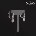 0.43 Karat Wedding Baget Pırlanta Küpe