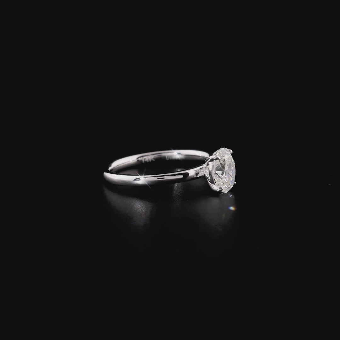 0.30 Karat Oval Pırlanta Tektaş Yüzük