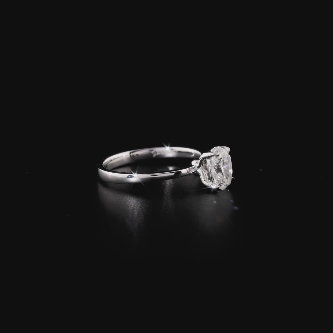 0.50 Karat Oval Pırlanta Tektaş Yüzük