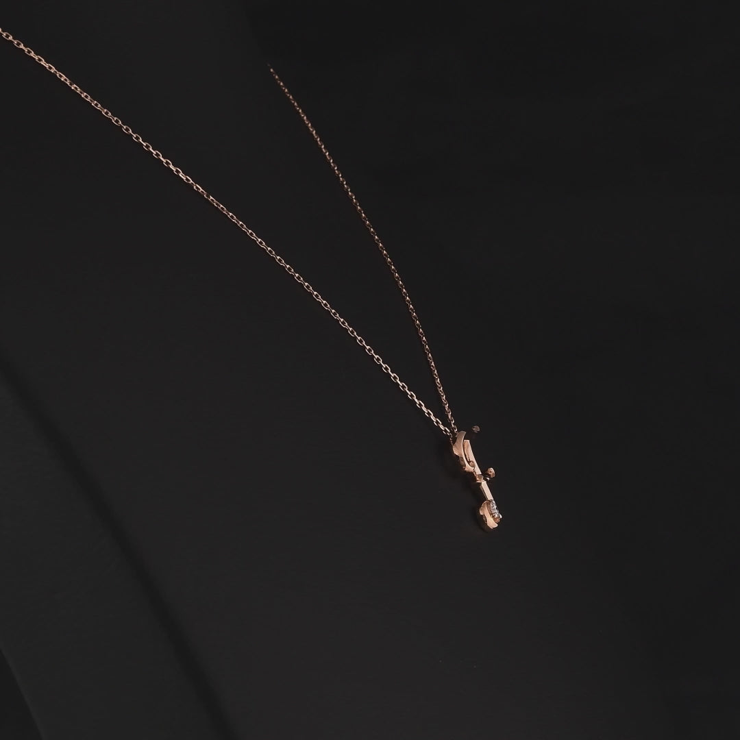 0.03 Karat Pırlanta F Harf Kolye