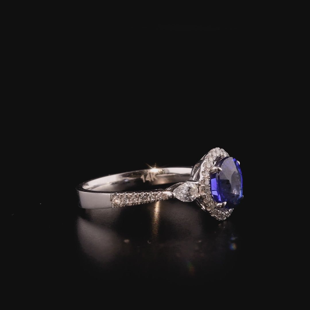 2.11 Karat Safir Pırlanta Yüzük