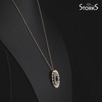 0.88 Karat Deep Blue Baget Kolye