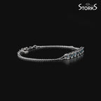 0.84 Karat Deep Blue Baget Bileklik