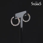 0.75 Karat Rainbow Koleksiyonu Safir Pırlantalı Küpe