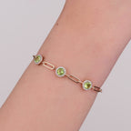 1.73 Karat Cherry Peridot Pırlanta Bileklik