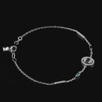 0.39 Karat Mavi Pırlantalı Deep Blue Baget Bileklik