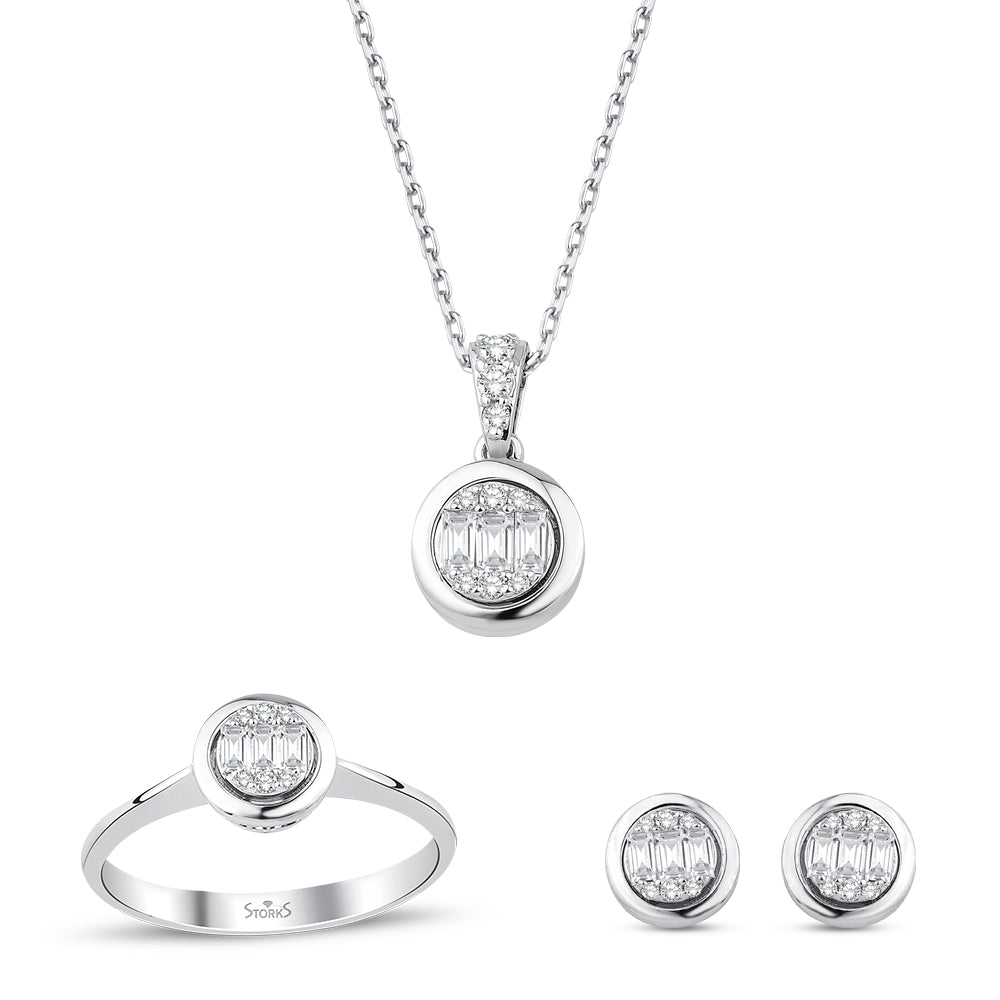 0.42 Karat Melanie Baget Pırlanta Set