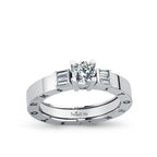 0.60 Karat Baget Diamante Storks Anello