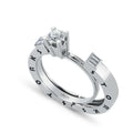 0.60 Karat Baget Diamante Storks Anello