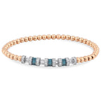1.34 Karat Deep Blue Baget Bileklik