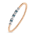 1.34 Karat Deep Blue Baget Bileklik