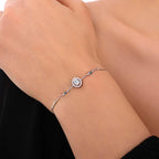 0.39 Karat Deep Blue Baget Bileklik