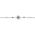 0.39 Karat Deep Blue Baget Bileklik