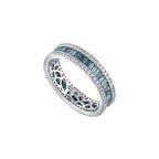 1.61 Karat Deep Blue Tamtur Baget Anello
