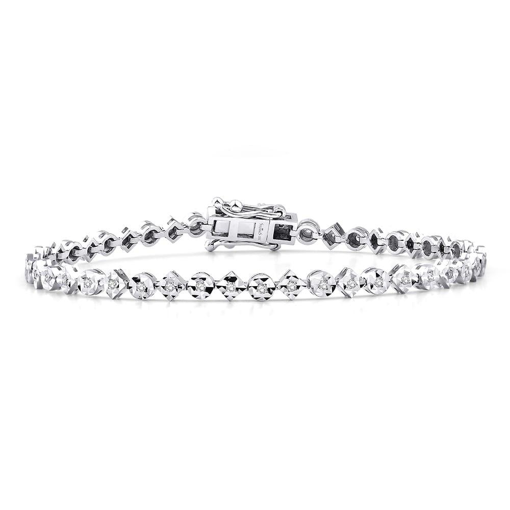0.39 Karat Laranj Su Yolu Diamante Bracciale