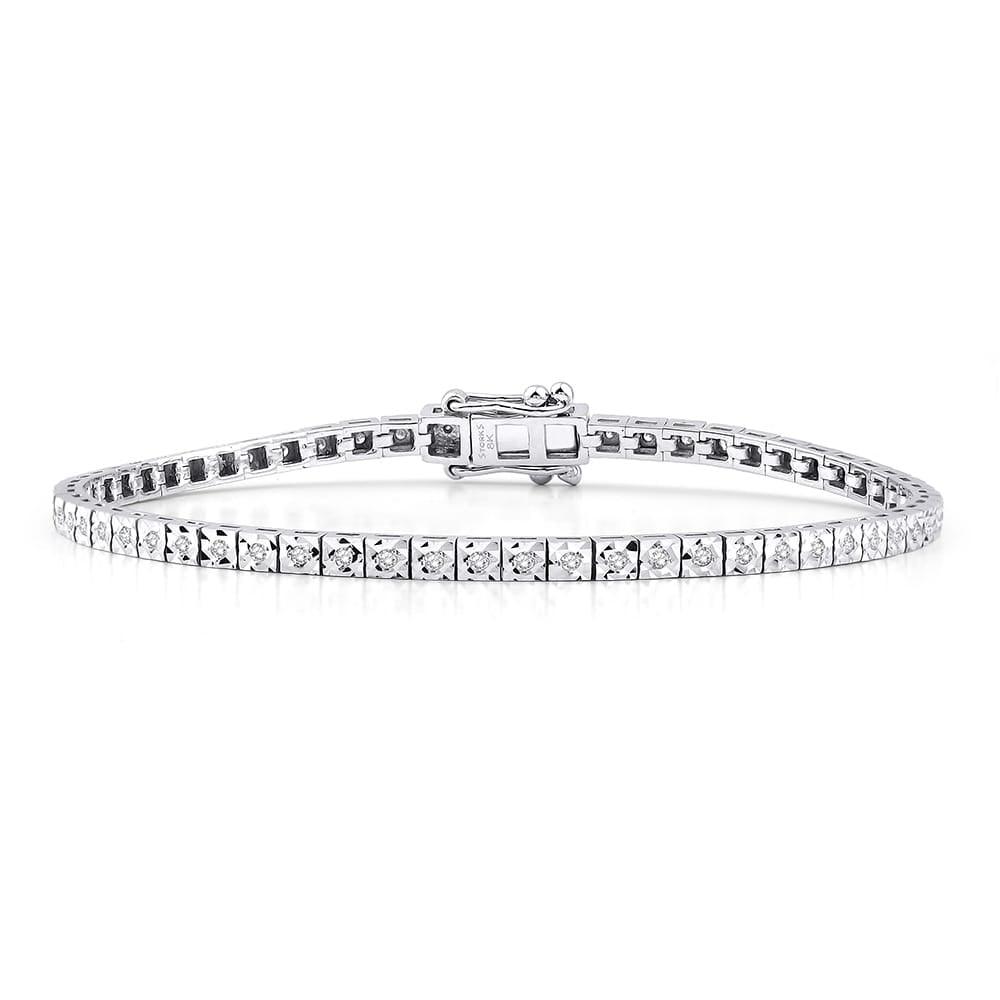 0.46 Karat Laranj Su Yolu Diamante Bracciale