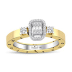 0.38 Karat Baget Diamante Storks Anello