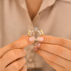0.38 Karat Baget Diamante Storks Anello