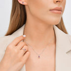 0.10 Karat Yakut Diamante Anello