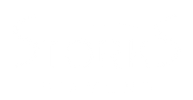 Белый графический логотип с бриллиантом над надписью Storks Diamond на прозрачном фоне
